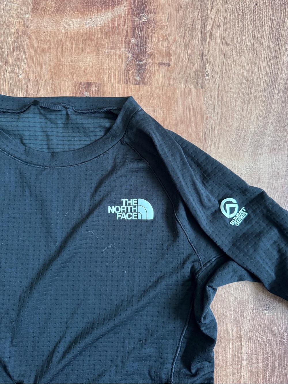 The North Face Black Dot Knit Crew Neck Base Layer Running Top